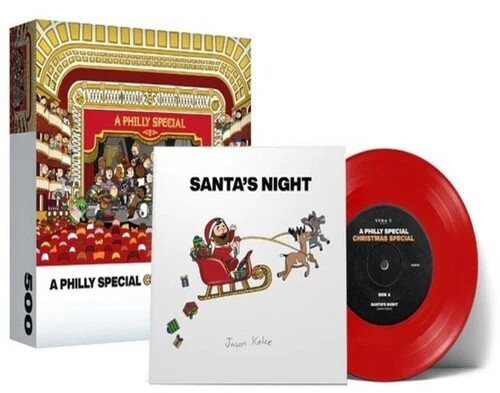 Jason Kelce - Santa's Night [7+ 500 PC. Puzzle] [New 7" Vinyl] Colored Vinyl, Re - Image 1 of 1