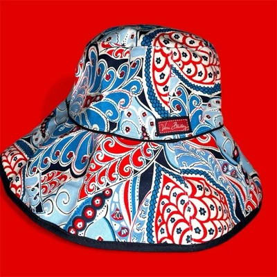 Vera Bradley Colección Marítima Sombrero Cubo Paisley Floral Sombrero para el Sol Crucero Foto 1 de 4