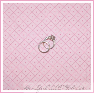 BonEful Fabric FQ Cotton Quilt PINK Dot Baby Girl Calico Check Gingham Diamond S - Picture 1 of 13