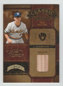 PAUL MOLITOR 2004 Donruss Classics GAME USED BAT Card #CC-24 SP Relic #09/50
