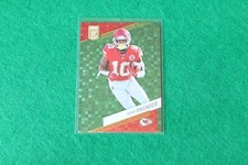 2023 Panini Donruss Elite Green Disco Isiah Pacheco #41 Kansas City Chiefs