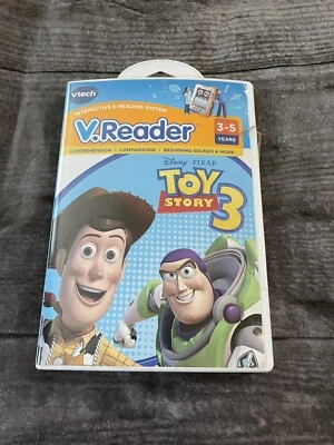 vtech V.Reader Disney Pixar Toy Story 3 Beginning Sounds Comprehension New - Image 1 of 3