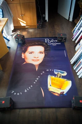 Póster de moda publicitario vintage de autobús francés Lancome Juliette Binoche original Foto 1 de 4