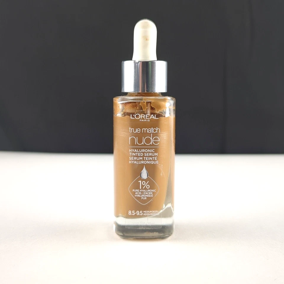 L'Oreal True Match Nude Hyaluronic Tinted Serum 8.5-9.5 Medium Deep - Image 1 of 4