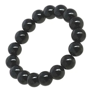 Magnetic Hematite Bracelet Pain Relief Energy Powerfull 12MM Bead Elastic G6 - Picture 1 of 4