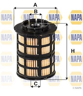 Fuel Filter Insert 95mm Height Fits Chevrolet Opel Vauxhall NAPA NFF2108 - Image 1 of 4