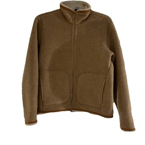 Vintage John Rich And Brothers Woolrich Women’s Zip Up Jacket Tan Cream Small - Picture 1 of 12