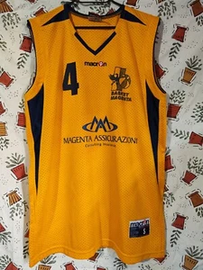 Vintage Macron Basket Magenta Italy mens basketball jersey size S - Imagen 1 de 10