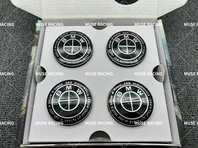 M Performance Competition Black Floating Alloy Wheel Center  56mm 68mm Hub Caps - Image 1 of 3