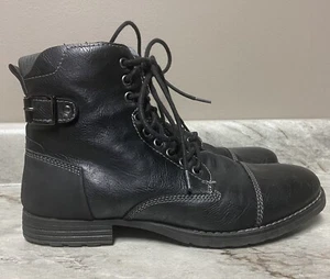 Dexter Black Engineer Boots Womens Size 9 In Very Nice  Condition! - Picture 1 of 8