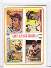 1974 Topps Baseball Card #2 Hank Aaron Special 1954-1957 Milwaukee Braves - Ex+