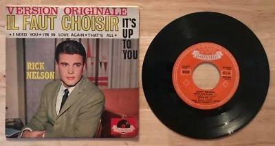 45 7 “ FRENCH EP RICKY NELSON IT'S UP TO YOU - Image 1 of 2
