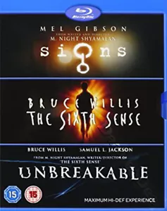 M. Night Shyamalan: Signs / The Sixth Sense / Unbreakable NEW Blu-Ray 3-Disc Set - Picture 1 of 1
