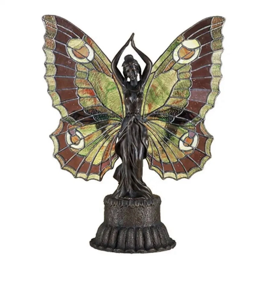 Meyda Lighting 17”  H Butterfly Lady Accent Lamp, 59Rwg Pbxa Flw - 48018 - Image 1 of 1