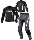 YAMAHA Motorbike Racing Leather Suit Motorcycle Biker Leather Jacket Trouser CE
