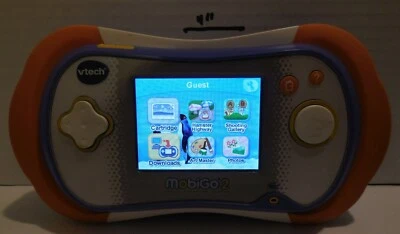 Vtech Mobigo 2 Electronic Handheld Game System Orange Purple Rare Educational - Image 1 of 4