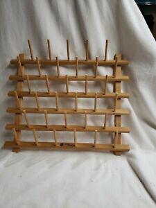 June Tailor Cone Thread Rack Holds 33 Cones Wood Holder Storage  Wall   522