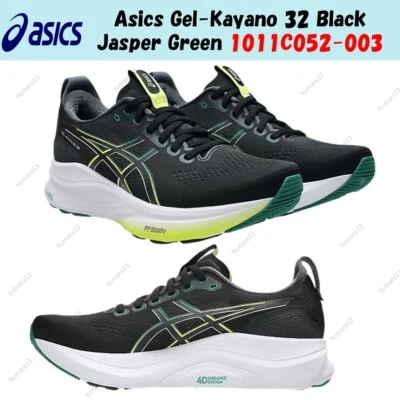Asics Gel-Kayano 32 Negro Jaspe Verde 1011C052-003 Hombres Talla - Imagen 1 de 4