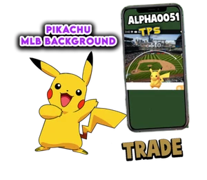 Pokemon Pikachu No Shiny MLB Hintergrund Mini P T C 80k - Bild 1 von 1