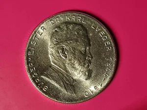 2 SCHILLING ÖSTERREICH 1935 - SILBERMÜNZE - SONDERPRÄGUNG KARL LUEGER SCHÖN#60 - Bild 1 von 3