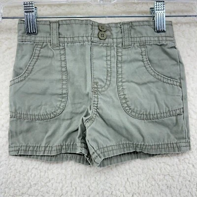 Circo Niñas 5T Verde Oliva Caqui Utilitario Pantalones Cortos Bolsillos Cintura Elástica Y2K Foto 1 de 4
