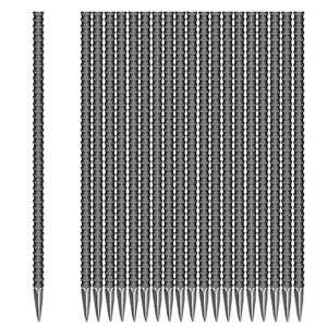 20 Pieces 16-Inch Garden Ground Stakes Galvanized Steel Rebar Stakes - Heavy ... - Picture 1 of 7
