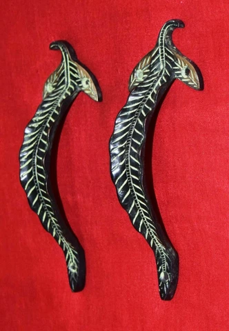 Antique Look Design Home Decorative Door and Drawer Pull Gate Handle Unique Pair Cover