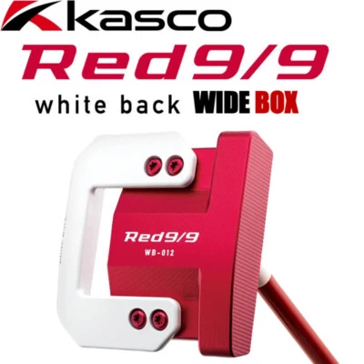 Kasco Golf Japan Rot 9/9 Weiß Rücken Breit Box Typ Putter WB-012 1.5 Deg 34 - Bild 1 von 4