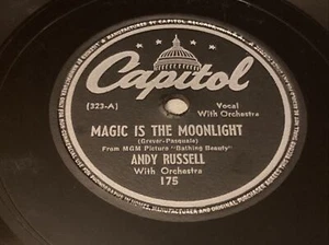 Andy Russell I Dream Of You Magic Is Moonlight 10 Zoll Album Shellac Schallplatte Single - Bild 1 von 4