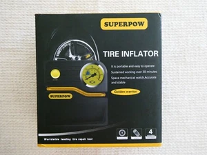 Superpow Portable Tire Inflator Auto Air Compressor Pump 100PSI 12V DC - Picture 1 of 5
