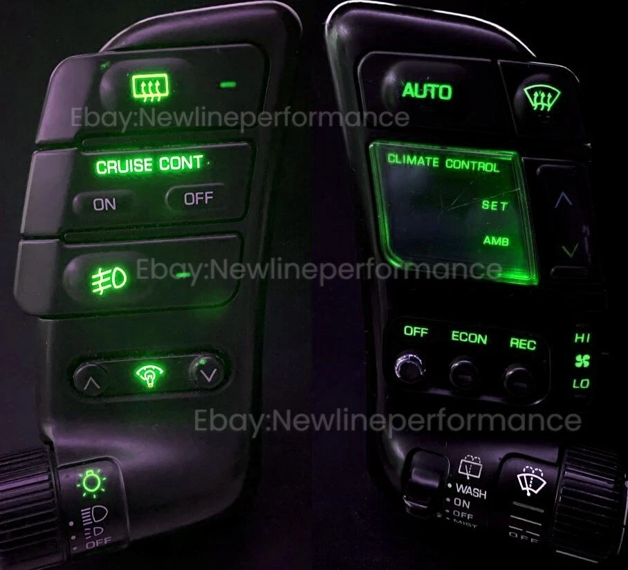 Green Headlight/Climate Pod LED Bulb kit For Nissan 300zx Z32 Turbo NA 1990-1996 - Image 1 of 1