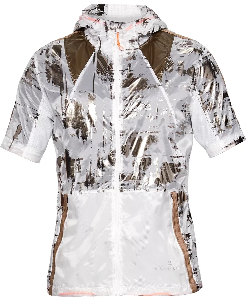 Under Armour Mens White Fitness Workout Activewear Windbreaker M BHFO 7376