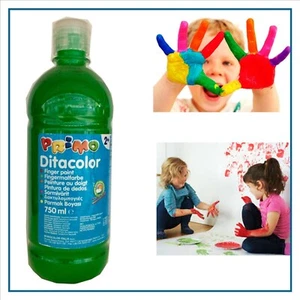 colore colori a dita 750ml verde PRIMO per bambini lavabili pittura scuola - Bild 1 von 2