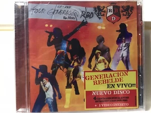 Mega Rare CD RBD Rebelde En Vivo 4 Canciones Nuevas & 1 Video Fuego Salvame - Picture 1 of 2
