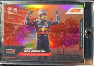 Max Verstappen /99 2023 Topps Now MAX SURPASSES PROST w/ 52nd CAREER WIN RED #65 - Picture 1 of 8