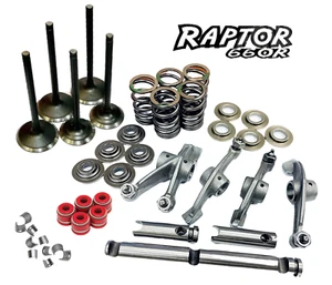 Raptor Rhino Grizzly 660 Valve Springs Valves Rocker Arm Shafts Head Rebuild Kit - Picture 1 of 3