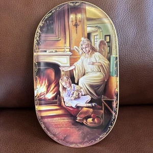 1995 Behuteter Heimweg GUARDIAN ANGEL Bradford Exchange German Oval Plate NIB#6 - Picture 1 of 11