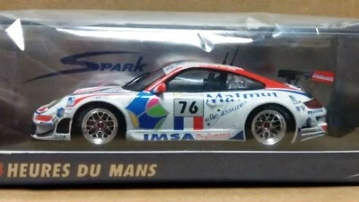 WOW EXTREMADAMENTE RARO Porsche 997 911 GT3 RSR #76 Matmut 24h LeMans 2008 1:43 Spark Foto 1 de 2