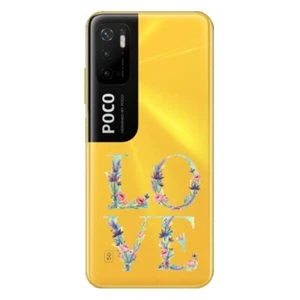 Coque POCO M3 PRO Love coquelicot fleur pastel violet - Bild 1 von 1