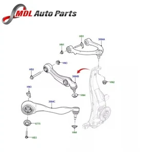 Land Rover Genuine Front Suspension Left Hand Lower Rear Control Arm - LR186957 - Picture 1 of 1