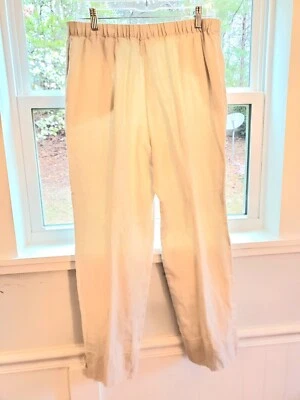 Pantalones unisex 100 % lino talla L Foto 1 de 3