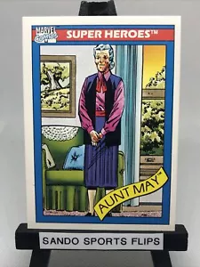Marvel Universe Series 1 Super Heroes Aunt May #28 Impel 1990 ~ envío de $,99 - Imagen 1 de 11