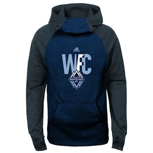 Adidas MLS Youth Girls Vancouver Whitecaps Target Forward Pullover Hoodie - Picture 1 of 7
