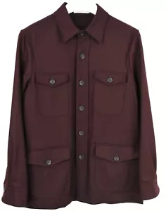 SUITSUPPLY William Jacket Men's UK 36 Wool Button Spread Collar Overshirt - Picture 1 of 8