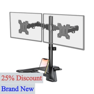 MOUNT PRO Supporto Doppio Monitor, Supporto da Scrivania per Monitor di Movimento Completo Autoportante Adatto - Foto 1 di 6