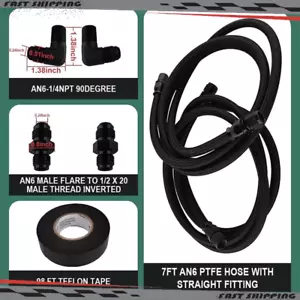 TH350 700R4 TH400 SS Braided Transmission Cool Hoses Lines Fits For Chevy Ford - Picture 1 of 9