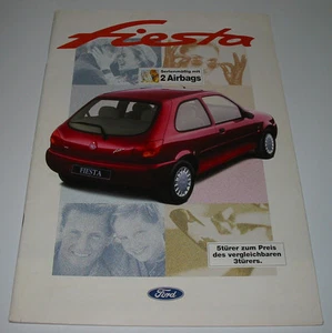 Autoprospekt Auto Prospekt Ford Fiesta JAS / JBS + Preisliste Stand Januar 1997! - Imagen 1 de 1