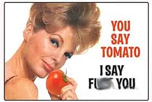 You Say Tomaten, I Say Stahl Lustig Kühlschrank Magnet (EP) - Picture 1 of 1