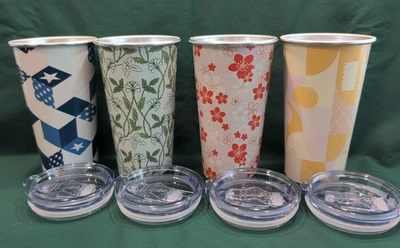  Tazas de aluminio con tapas que cambian de color de 21 oz, nuevas en caja  Foto 1 de 4