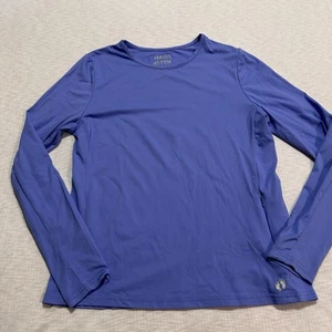Hang Ten Womens Medium M Sun Protection Long Sleeve T-Shirt In Periwinkle - Picture 1 of 7